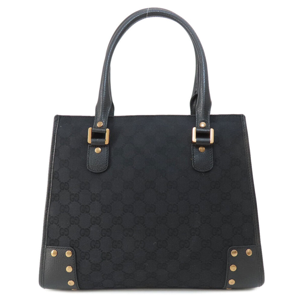 Gucci monogram Nailhead stud GG GG brass Bag Canvas black